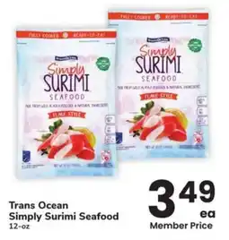 Albertsons Trans Ocean Simply Surimi Seafood offer