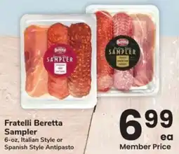 Albertsons Fratelli Beretta Sampler offer