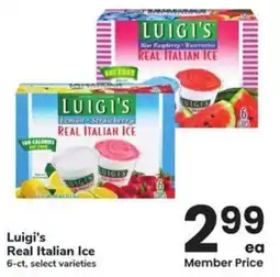 Albertsons Luigi's Real Italian Ice offer