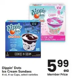 Albertsons Dippin' Dots Ice Cream Sundaes offer