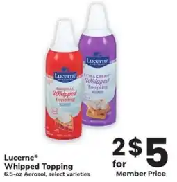 Albertsons Lucerne Whipped Topping offer