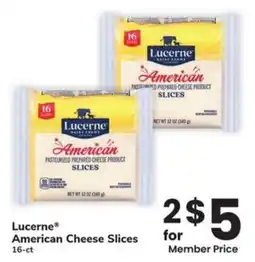 Albertsons Lucerne American Cheese Slices offer