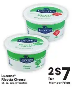 Albertsons Lucerne Ricotta Cheese offer
