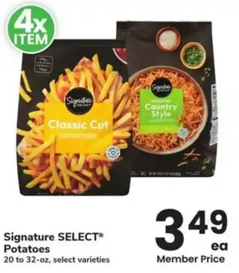 Albertsons Signature select potatoes offer