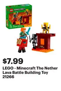 Best Buy LEGO - Minecraft The Nether Lava Battle Building Toy 21266 offer