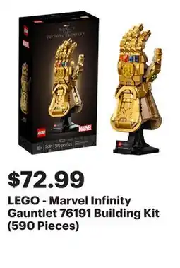 Best Buy LEGO - Marvel Infinity Gauntlet 76191 Building Kit (590 Pieces) offer