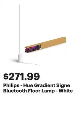 Best Buy Philips - Hue Gradient Signe Bluetooth Floor Lamp - White offer