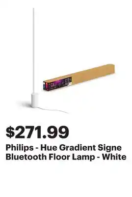 Best Buy Philips - Hue Gradient Signe Bluetooth Floor Lamp - White offer