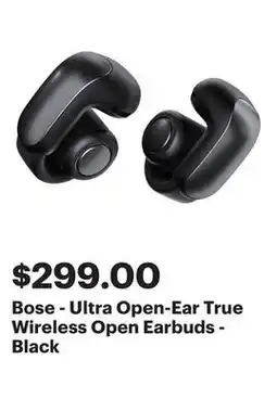 Best Buy Bose - Ultra Open-Ear True Wireless Open Earbuds - Black offer
