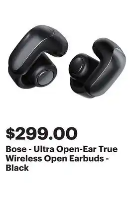Best Buy Bose - Ultra Open-Ear True Wireless Open Earbuds - Black offer