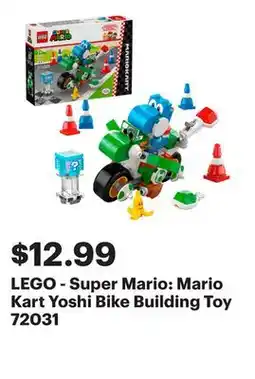 Best Buy LEGO - Super Mario: Mario Kart Yoshi Bike Building Toy 72031 offer