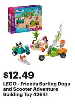 Best Buy LEGO - Friends Surfing Dogs and Scooter Adventure Building Toy 42641 offer