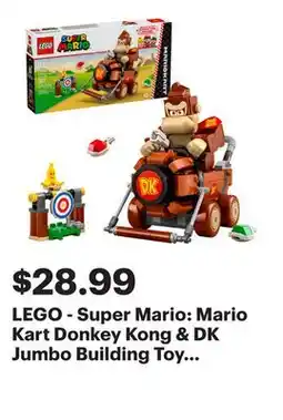 Best Buy LEGO - Super Mario: Mario Kart Donkey Kong & DK Jumbo Building Toy 72033 offer