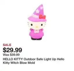Marshalls HELLO KITTY Outdoor Safe Light Up Hello Kitty Witch Blow Mold offer