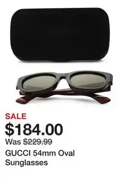 Marshalls GUCCI 54mm Oval Sunglasses offer