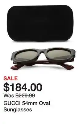 Marshalls GUCCI 54mm Oval Sunglasses offer