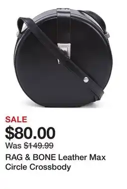 Marshalls RAG & BONE Leather Max Circle Crossbody offer