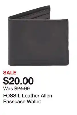 Marshalls FOSSIL Leather Allen Passcase Wallet offer
