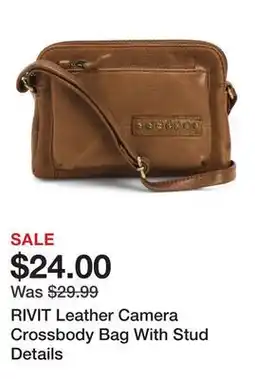 Marshalls RIVIT Leather Camera Crossbody Bag With Stud Details offer