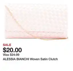 Marshalls ALESSIA BIANCHI Woven Satin Clutch offer