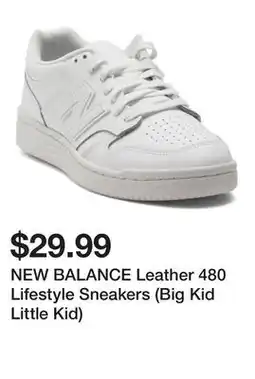 Marshalls NEW BALANCE Leather 480 Lifestyle Sneakers (Big Kid Little Kid) offer
