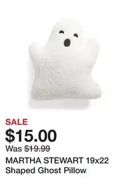 Marshalls MARTHA STEWART 19x22 Shaped Ghost Pillow offer