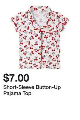 Five Below Short-Sleeve Button-Up Pajama Top offer