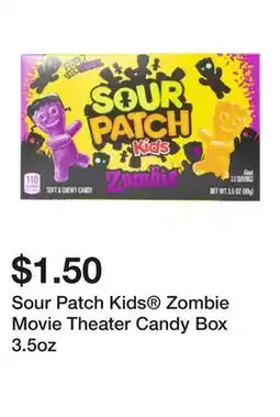 Five Below Sour Patch Kids Zombie Movie Theater Candy Box 3.5oz offer