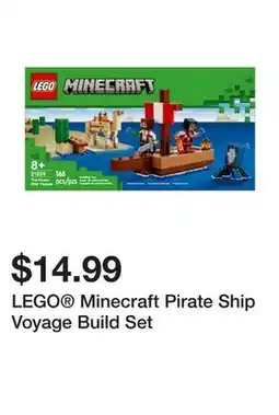 Five Below LEGO Minecraft Pirate Ship Voyage Build Set offer