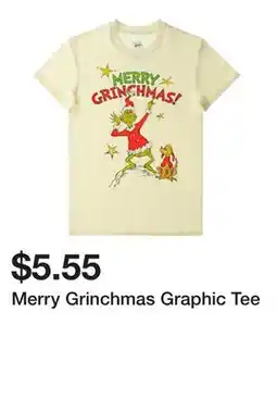Five Below Merry Grinchmas Graphic Tee offer