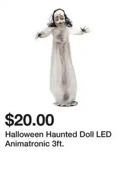 Five Below Halloween Haunted Doll LED Animatronic 3ft offer