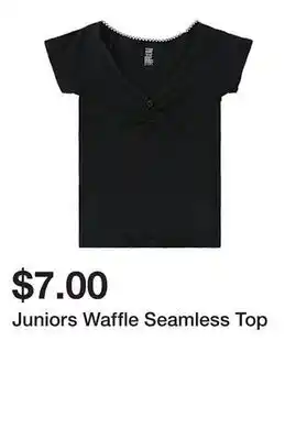 Five Below Juniors Waffle Seamless Top offer