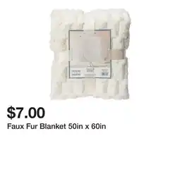 Five Below Faux Fur Blanket 50in x 60in offer