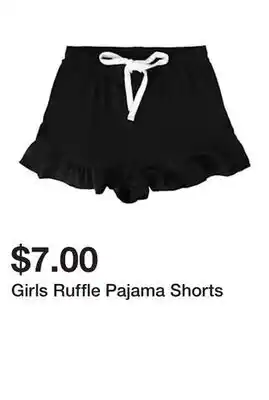 Five Below Girls Ruffle Pajama Shorts offer