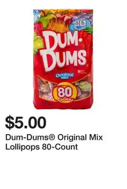 Five Below Dum-Dums Original Mix Lollipops 80-Count offer