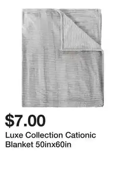 Five Below Luxe Collection Cationic Blanket 50inx60in offer