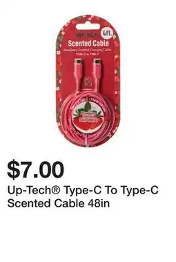Five Below Up-Tech Type-C To Type-C Scented Cable 48in offer