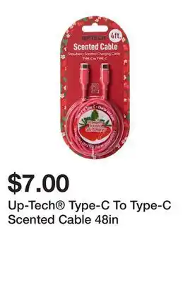 Five Below Up-Tech Type-C To Type-C Scented Cable 48in offer