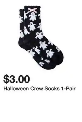 Five Below Halloween Crew Socks 1-Pair offer