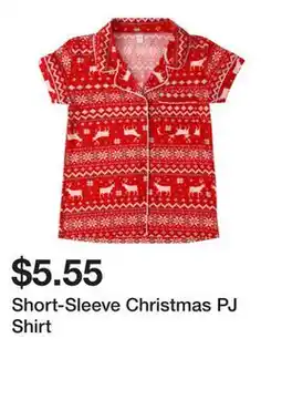 Five Below Short-Sleeve Christmas PJ Shirt offer