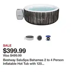 Tractor Supply Company Bestway SaluSpa Bahamas 2 to 4 Person Inflatable Hot Tub with 120 Airjets & Energysense Cover offer