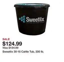 Tractor Supply Company Sweetlix 30-15 Cattle Tub, 200 lb offer