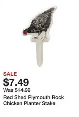 Tractor Supply Company Red Shed Plymouth Rock Chicken Planter Stake offer