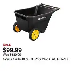 Tractor Supply Company Gorilla Carts 10 cu. ft. Poly Yard Cart, GCY-100 offer