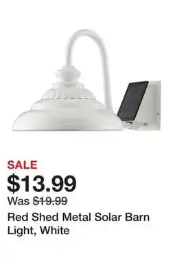 Tractor Supply Company Red Shed Metal Solar Barn Light, White offer