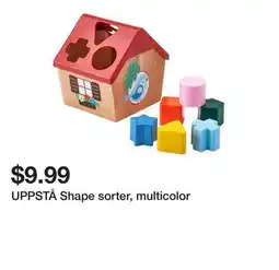 Ikea UPPSTÅ Shape sorter, multicolor offer