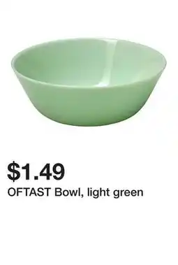 Ikea OFTAST Bowl, light green offer
