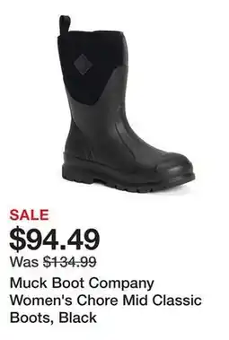 Tractor Supply Company Muck Boot Company Women's Chore Mid Classic Boots, Black offer