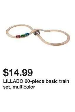 Ikea LILLABO 20-piece basic train set, multicolor offer