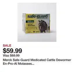 Tractor Supply Company Merck Safe-Guard Medicated Cattle Dewormer En-Pro-Al Molasses Block, 25 lb offer